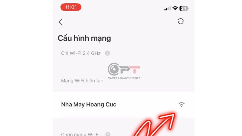 Kiểm tra tín hiệu wifi kết nối đến camera imou mạnh hay yếu