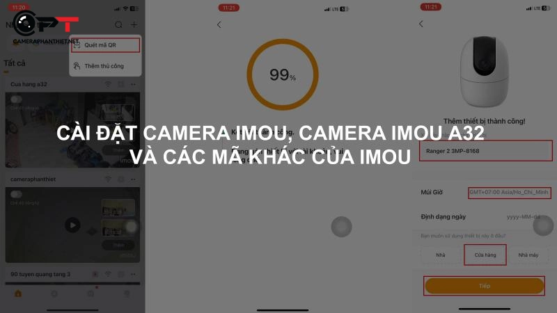 Hướng dẫn cài đặt camera imou mới nhất