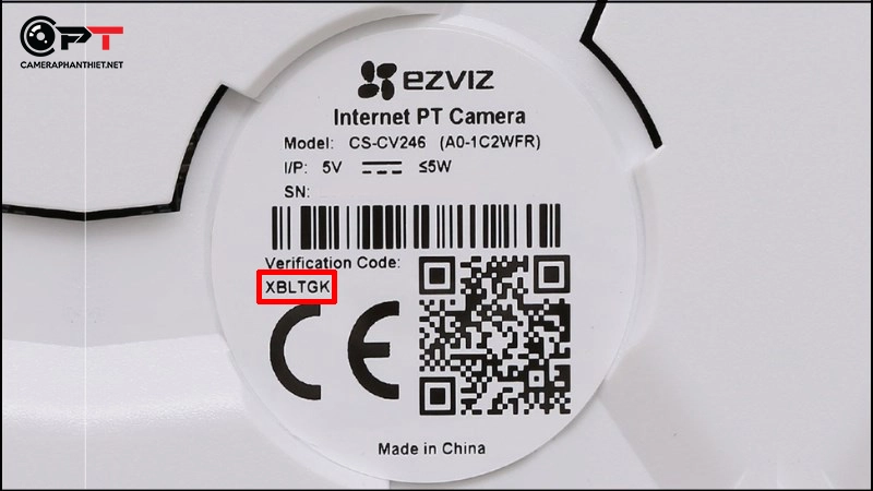 Mật khẩu mặc định của camera ezviz